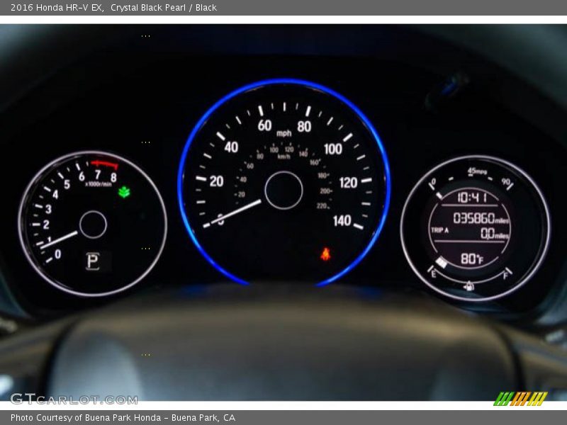 Crystal Black Pearl / Black 2016 Honda HR-V EX