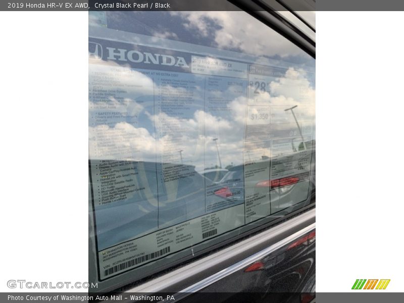 Crystal Black Pearl / Black 2019 Honda HR-V EX AWD