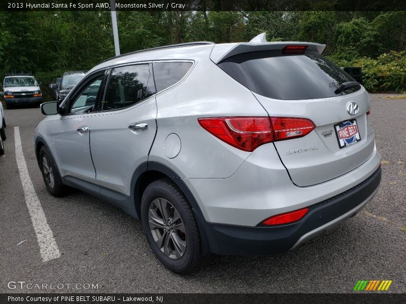 Moonstone Silver / Gray 2013 Hyundai Santa Fe Sport AWD