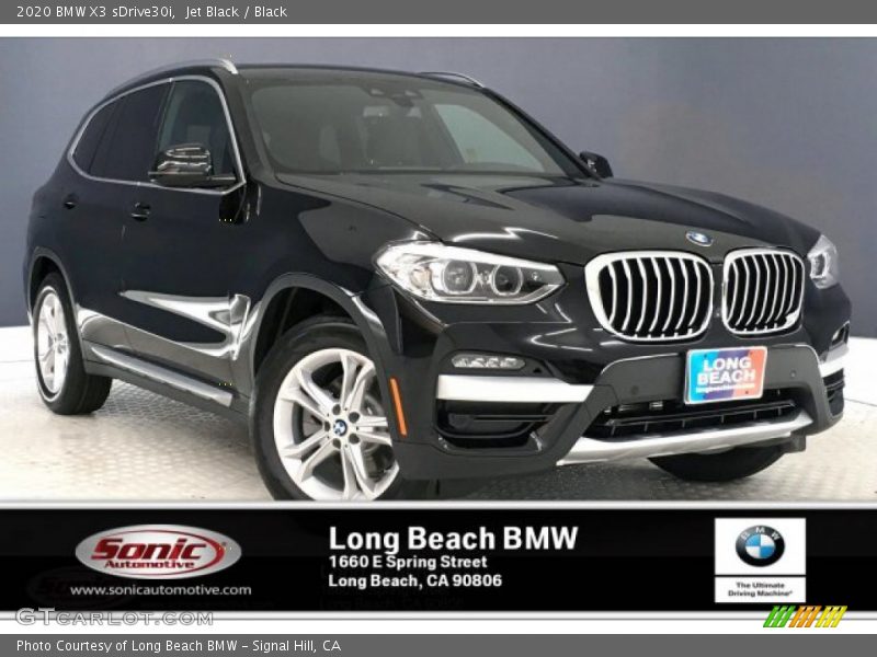 Jet Black / Black 2020 BMW X3 sDrive30i