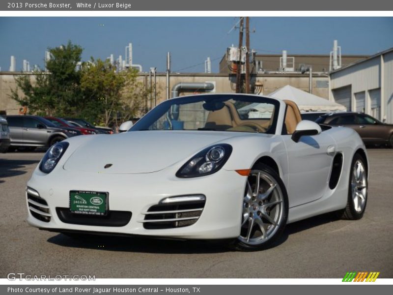 White / Luxor Beige 2013 Porsche Boxster