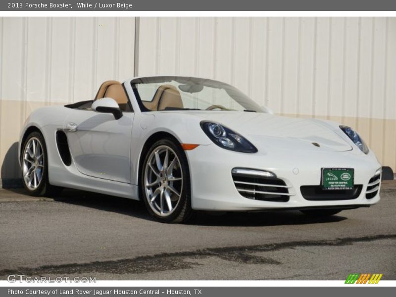 White / Luxor Beige 2013 Porsche Boxster