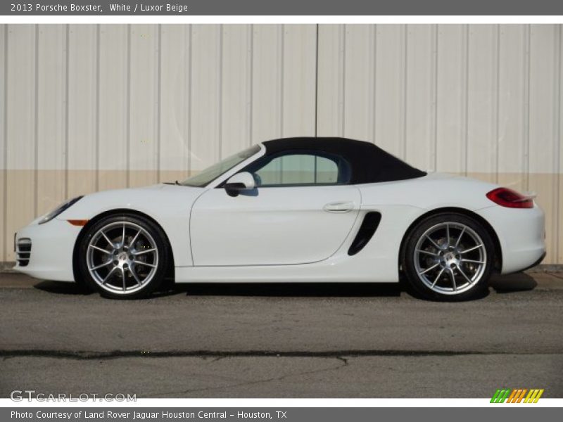 White / Luxor Beige 2013 Porsche Boxster