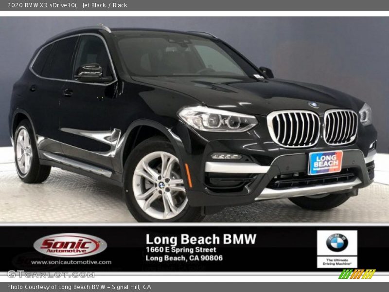 Jet Black / Black 2020 BMW X3 sDrive30i