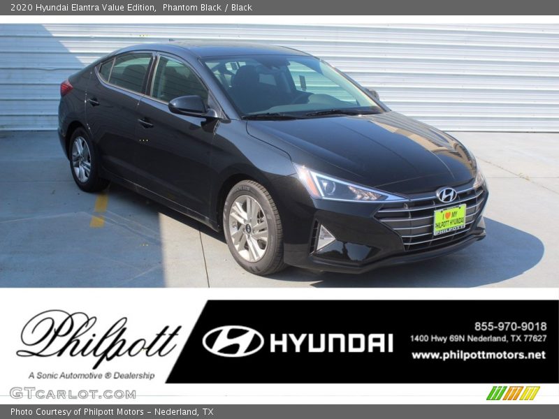 Phantom Black / Black 2020 Hyundai Elantra Value Edition