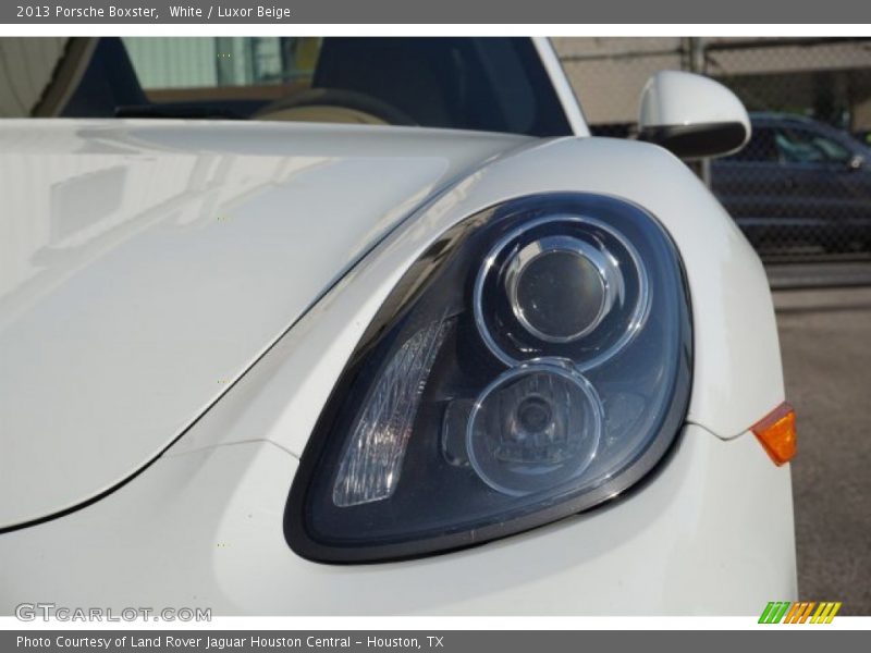 White / Luxor Beige 2013 Porsche Boxster