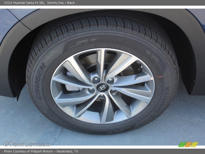 Stormy Sea / Black 2020 Hyundai Santa Fe SEL