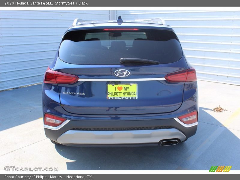 Stormy Sea / Black 2020 Hyundai Santa Fe SEL