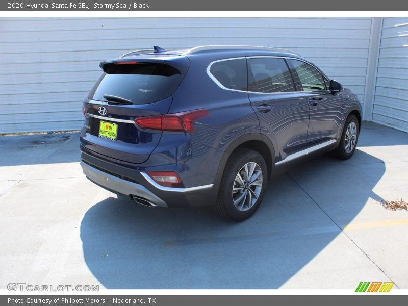 Stormy Sea / Black 2020 Hyundai Santa Fe SEL