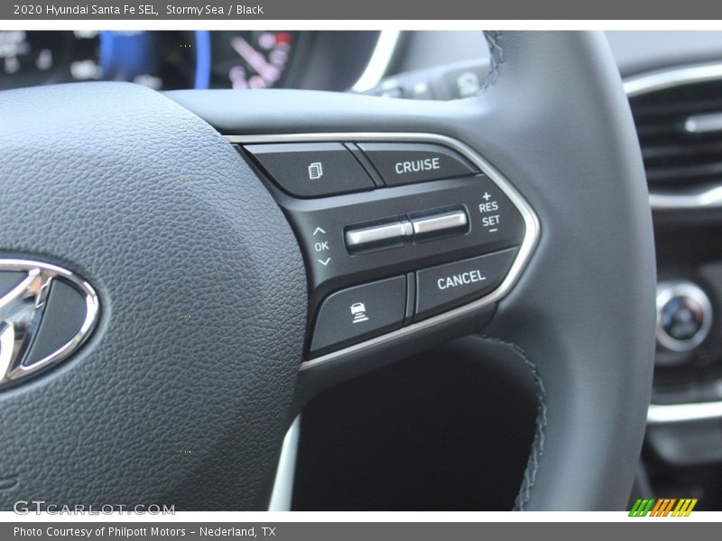 Stormy Sea / Black 2020 Hyundai Santa Fe SEL