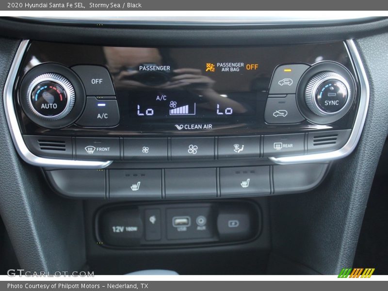 Stormy Sea / Black 2020 Hyundai Santa Fe SEL