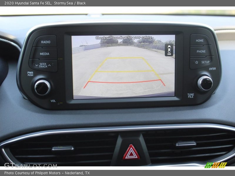 Stormy Sea / Black 2020 Hyundai Santa Fe SEL