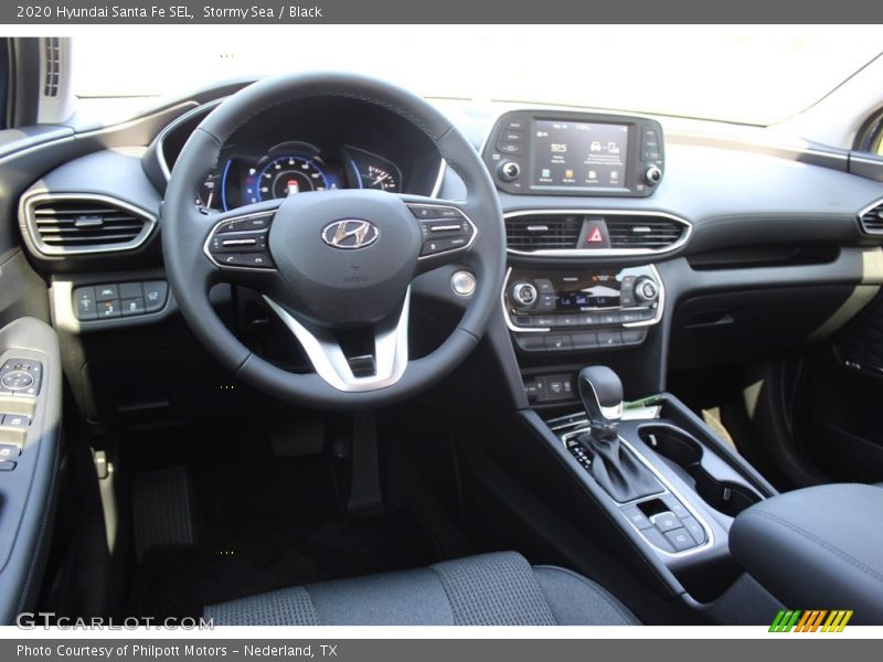 Stormy Sea / Black 2020 Hyundai Santa Fe SEL