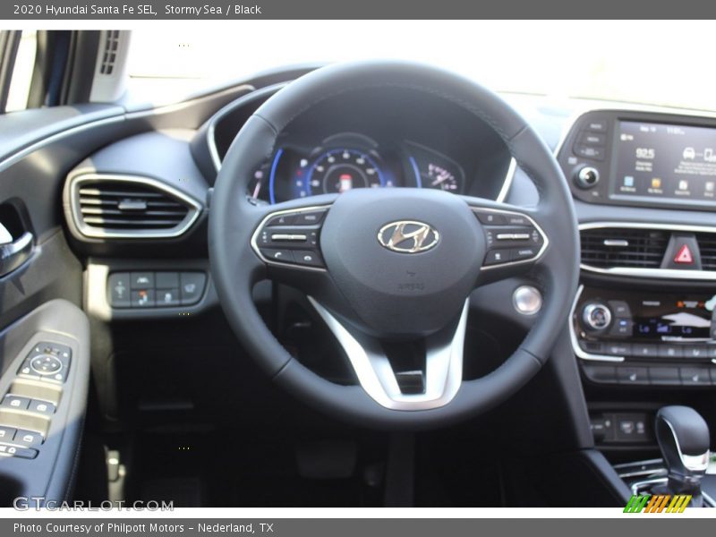 Stormy Sea / Black 2020 Hyundai Santa Fe SEL
