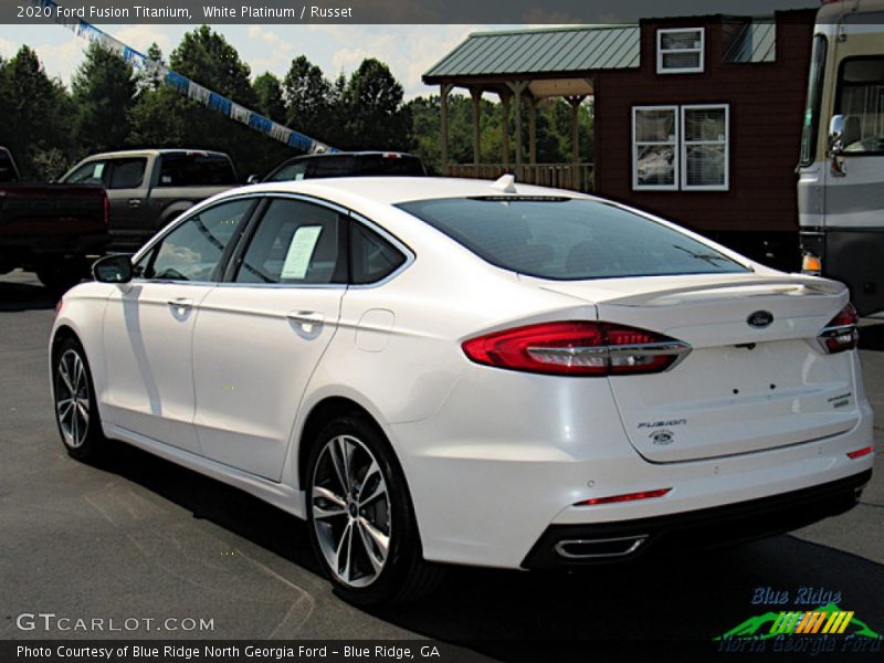 White Platinum / Russet 2020 Ford Fusion Titanium