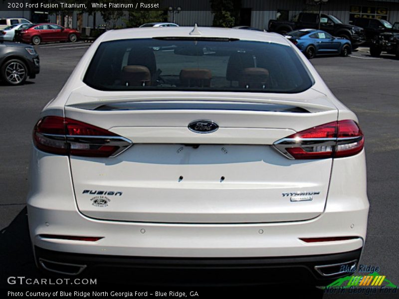 White Platinum / Russet 2020 Ford Fusion Titanium