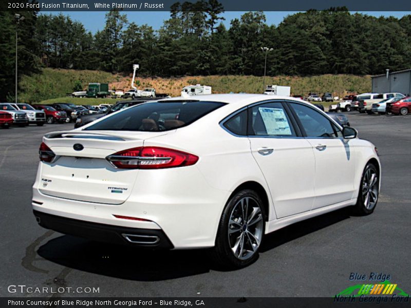 White Platinum / Russet 2020 Ford Fusion Titanium