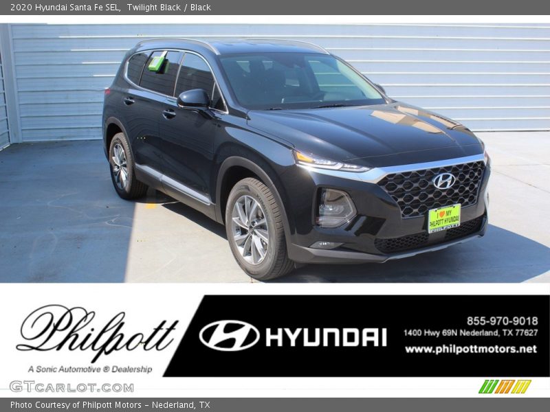 Twilight Black / Black 2020 Hyundai Santa Fe SEL