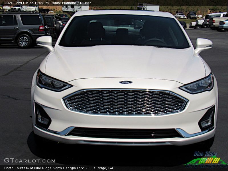 White Platinum / Russet 2020 Ford Fusion Titanium