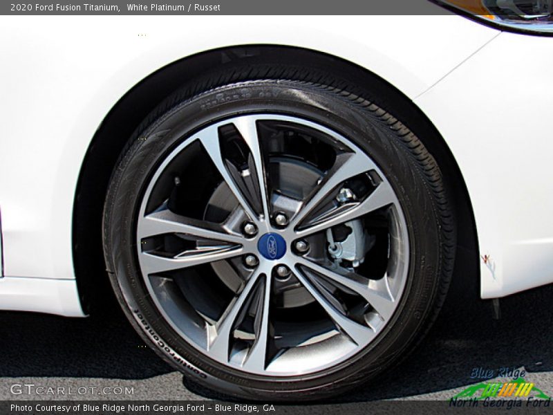White Platinum / Russet 2020 Ford Fusion Titanium