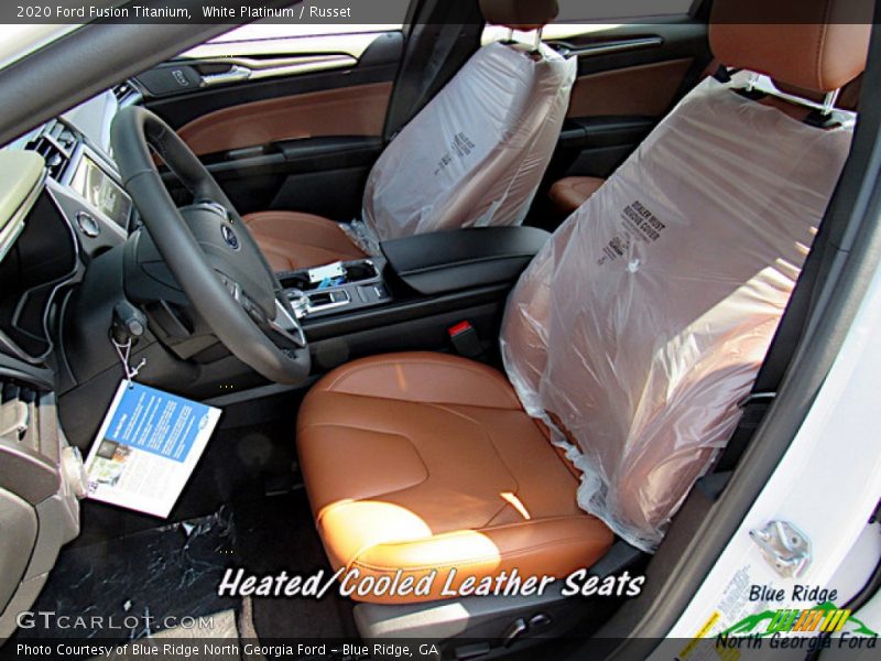 White Platinum / Russet 2020 Ford Fusion Titanium