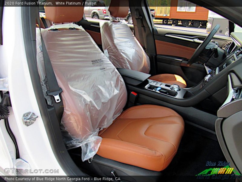 White Platinum / Russet 2020 Ford Fusion Titanium