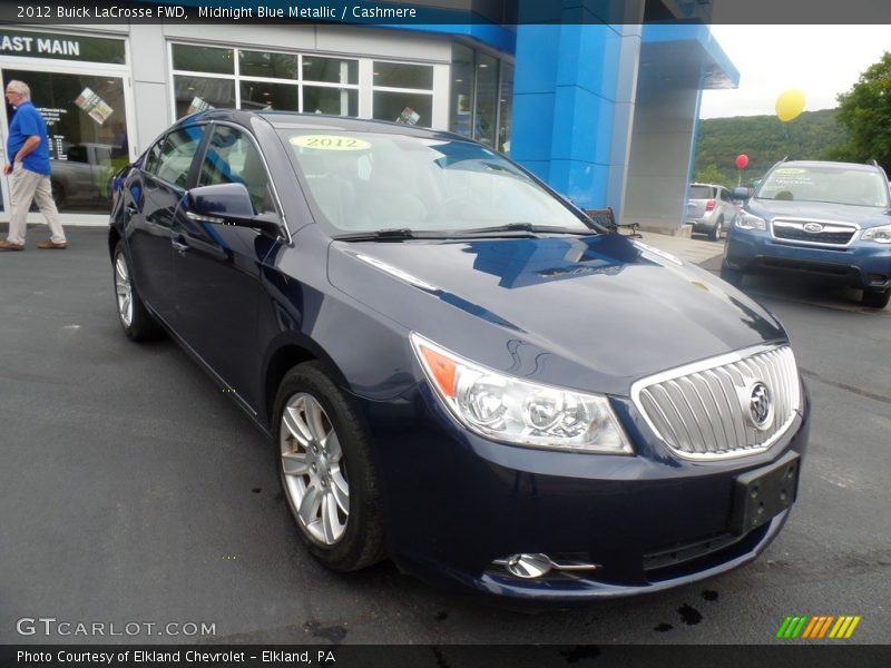 Midnight Blue Metallic / Cashmere 2012 Buick LaCrosse FWD