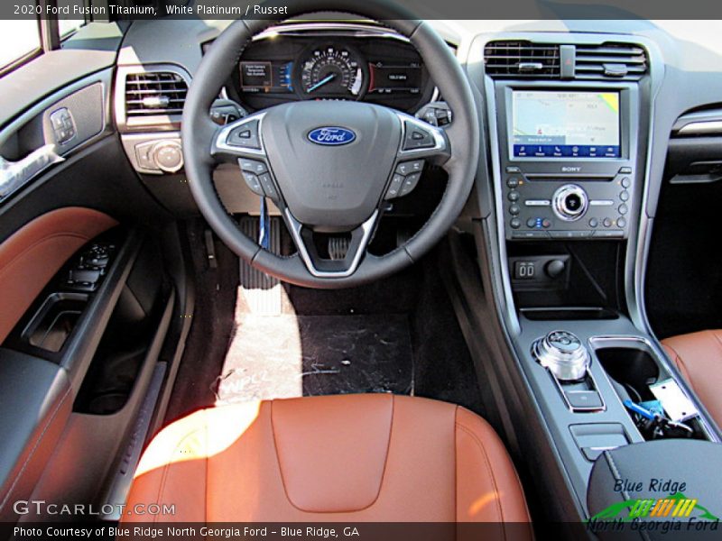 White Platinum / Russet 2020 Ford Fusion Titanium