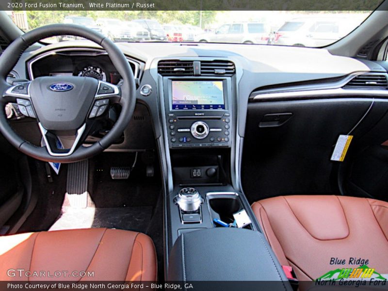 White Platinum / Russet 2020 Ford Fusion Titanium