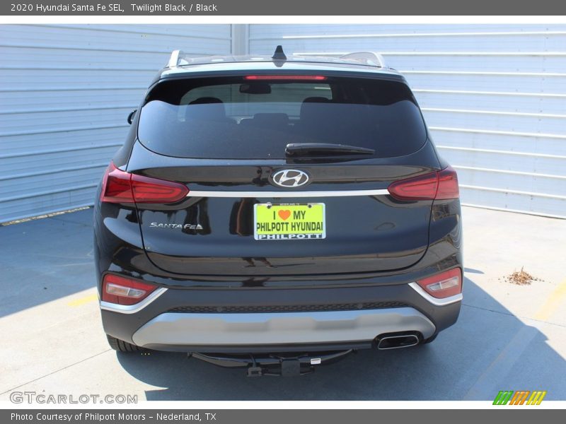 Twilight Black / Black 2020 Hyundai Santa Fe SEL