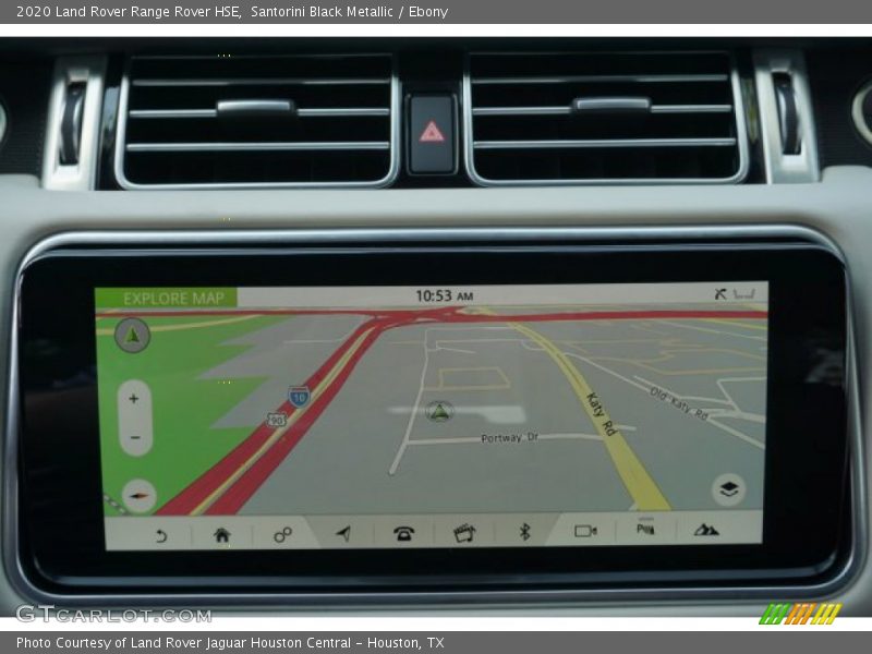 Navigation of 2020 Range Rover HSE