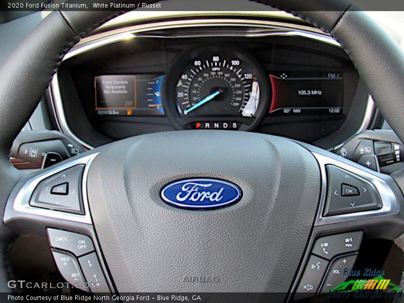 White Platinum / Russet 2020 Ford Fusion Titanium
