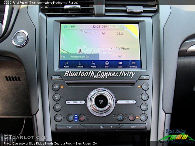 White Platinum / Russet 2020 Ford Fusion Titanium