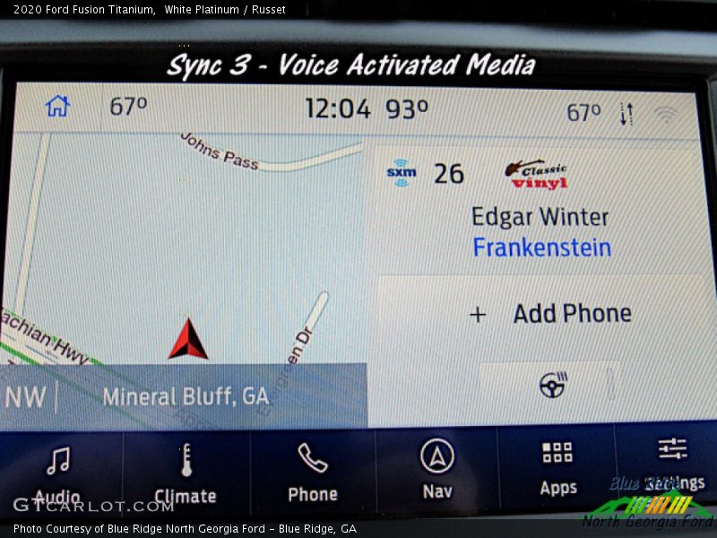 White Platinum / Russet 2020 Ford Fusion Titanium