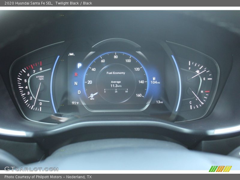 Twilight Black / Black 2020 Hyundai Santa Fe SEL