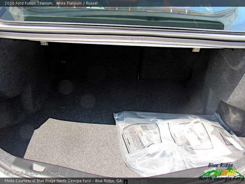 White Platinum / Russet 2020 Ford Fusion Titanium