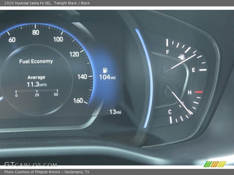 Twilight Black / Black 2020 Hyundai Santa Fe SEL