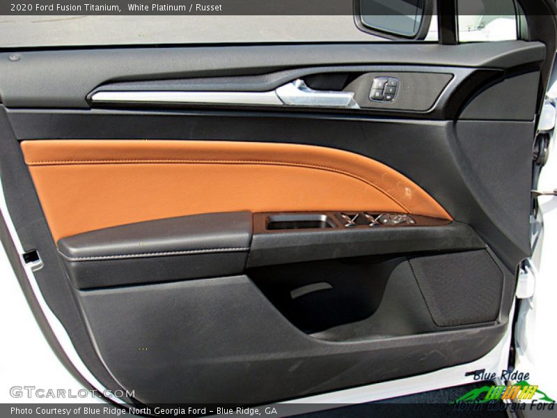 White Platinum / Russet 2020 Ford Fusion Titanium