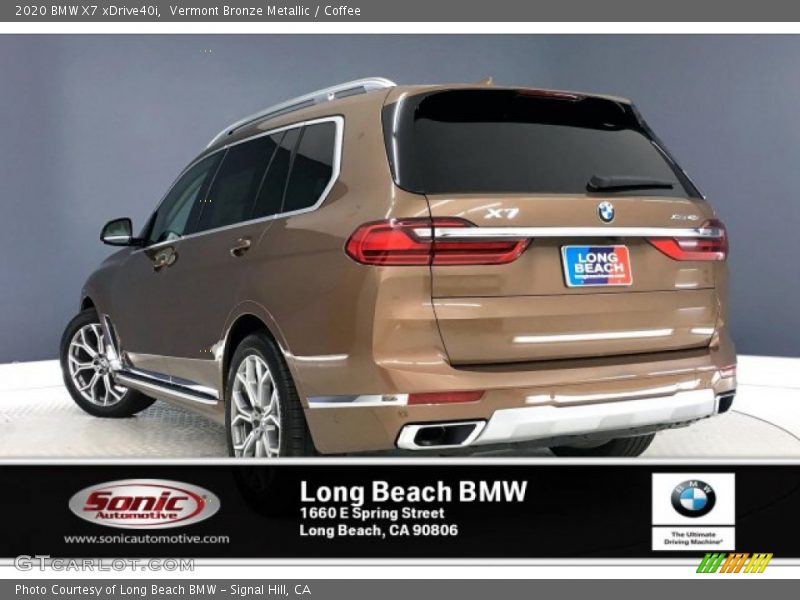 Vermont Bronze Metallic / Coffee 2020 BMW X7 xDrive40i