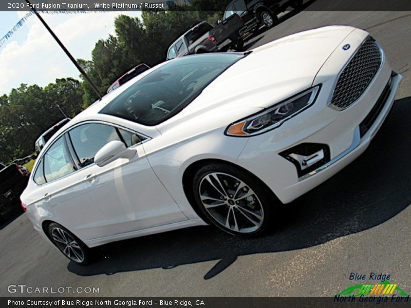 White Platinum / Russet 2020 Ford Fusion Titanium