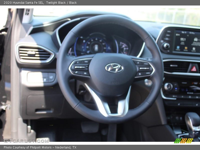 Twilight Black / Black 2020 Hyundai Santa Fe SEL