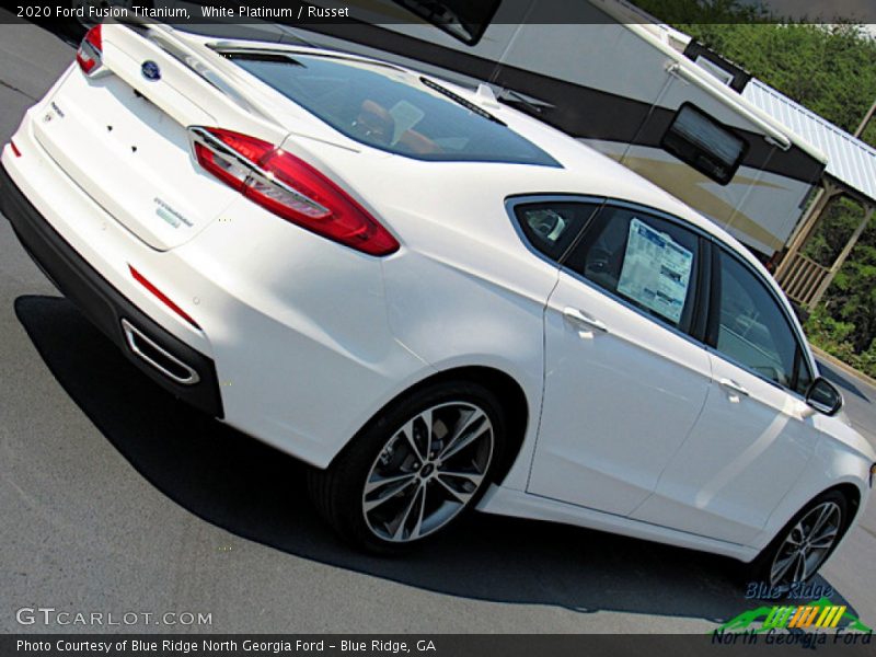 White Platinum / Russet 2020 Ford Fusion Titanium