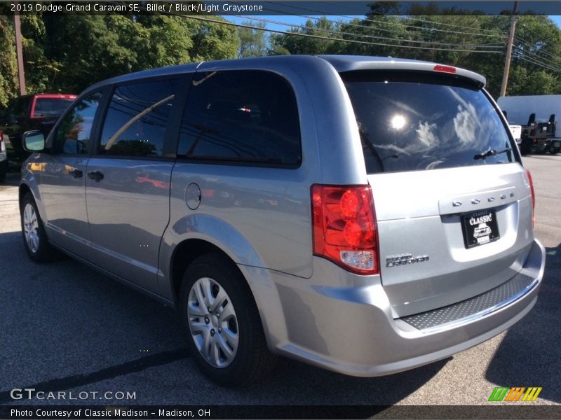 Billet / Black/Light Graystone 2019 Dodge Grand Caravan SE