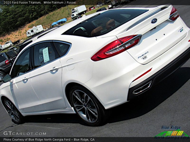 White Platinum / Russet 2020 Ford Fusion Titanium