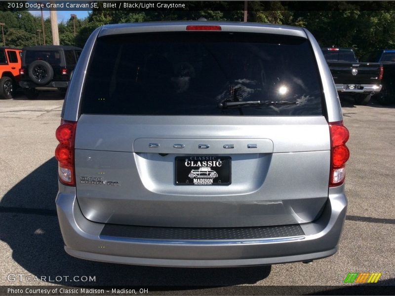 Billet / Black/Light Graystone 2019 Dodge Grand Caravan SE