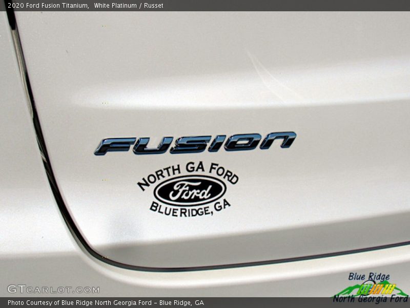 White Platinum / Russet 2020 Ford Fusion Titanium