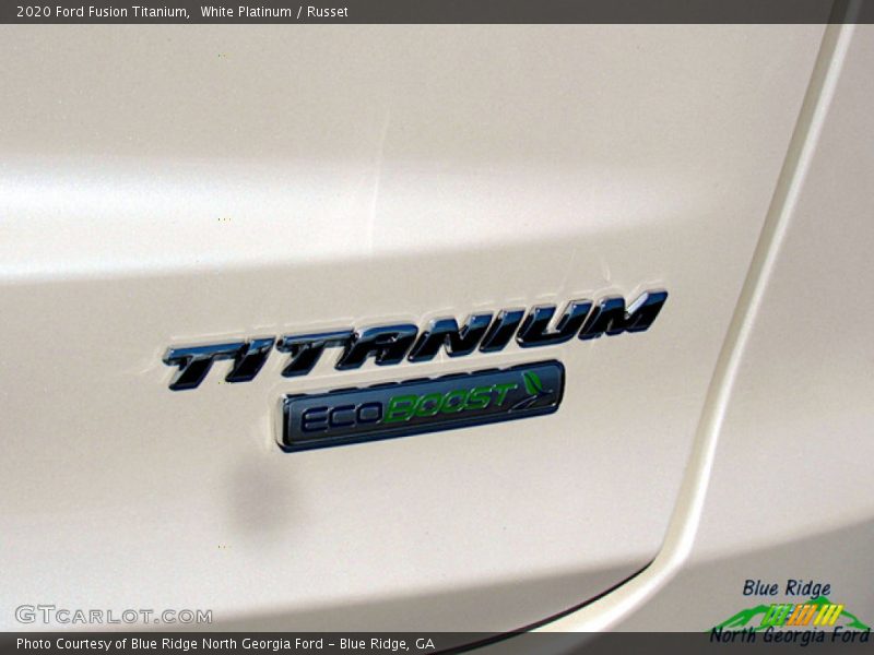 White Platinum / Russet 2020 Ford Fusion Titanium