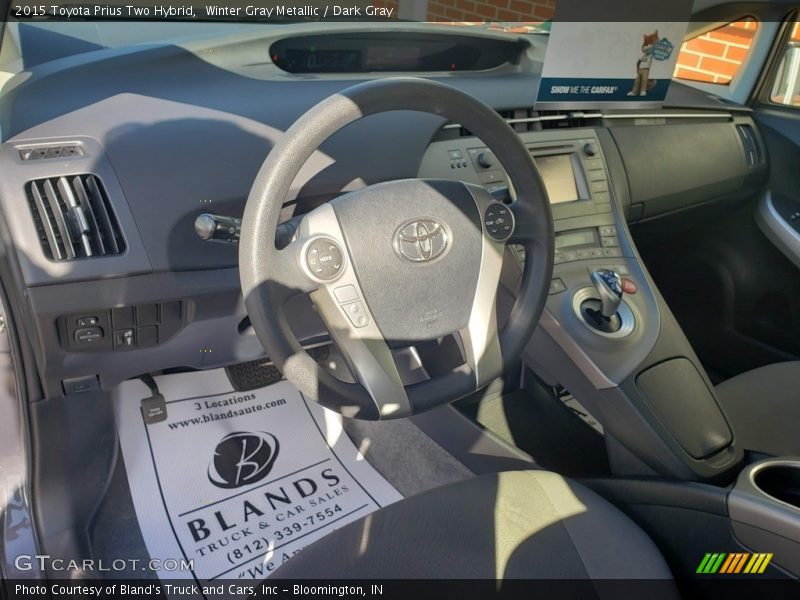 Winter Gray Metallic / Dark Gray 2015 Toyota Prius Two Hybrid