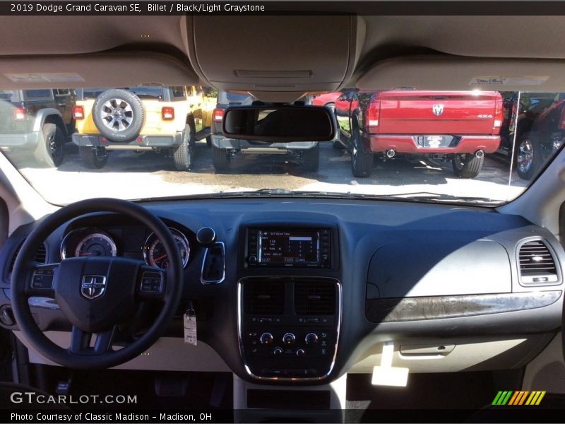 Billet / Black/Light Graystone 2019 Dodge Grand Caravan SE