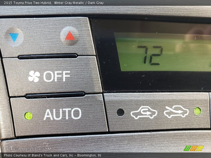 Winter Gray Metallic / Dark Gray 2015 Toyota Prius Two Hybrid